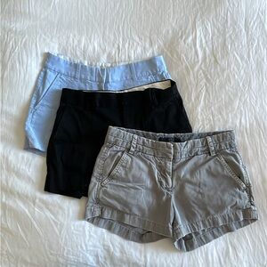 J. Crew/Banana Republic Women's Cargo Shorts - Black, Gray, and Blue